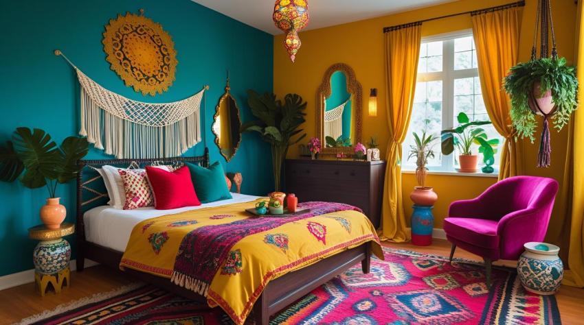 Stunning Vibrant Bohemian Living Room Home Decor Ideas for a Bold and Cozy Interior Transformation
