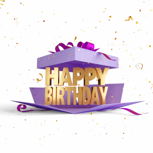 Birthday Cake Png ThreeDimensional Birthday Gift Box