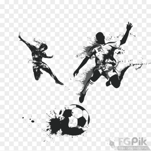 2018 Football World Cup Character Kicking Shape40 Football Png images free download