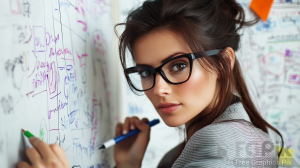 A Beautyfull Girl write on wal