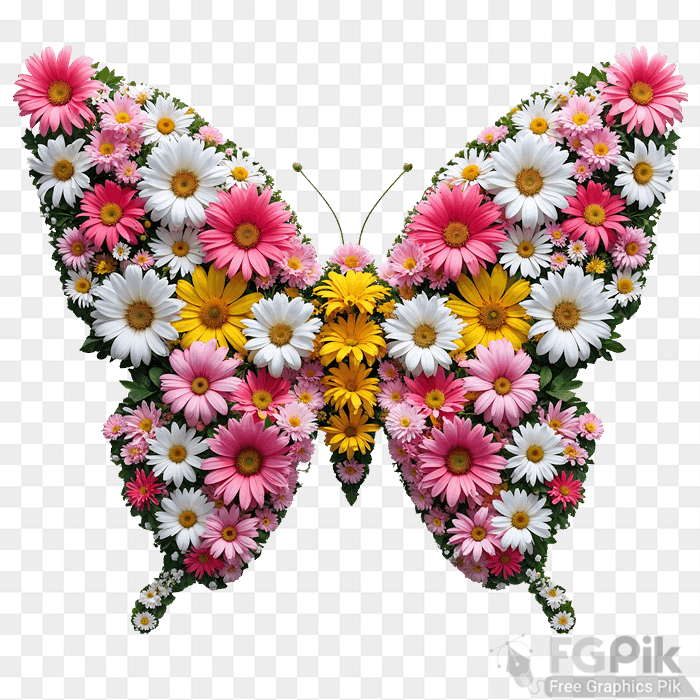 Butterfly with flowers 3