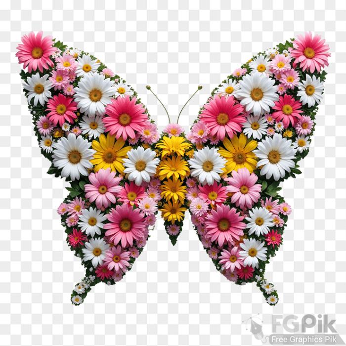 Butterfly with flowers 3