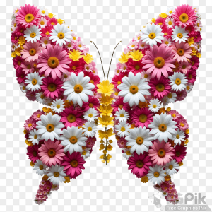 Butterfly with flowers 4