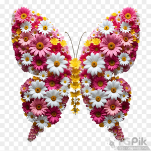 Butterfly with flowers 4