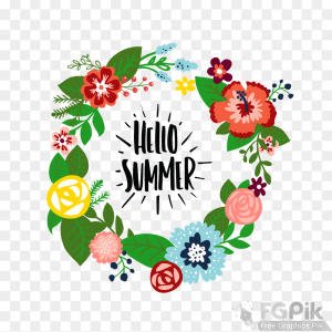 Summer Png Vector Clipart Elements
