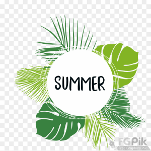 Summer Png Vector Clipart Elements 33
