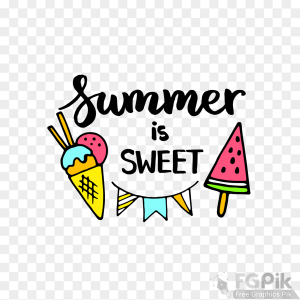 Summer Png Vector Clipart Elements 34