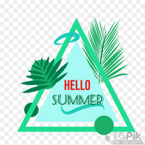 Summer Png Vector Clipart Elements 36
