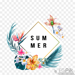 Summer Png Vector Clipart Elements 44