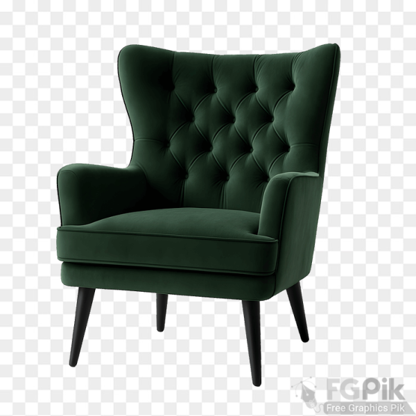 Armchair isolated on white background