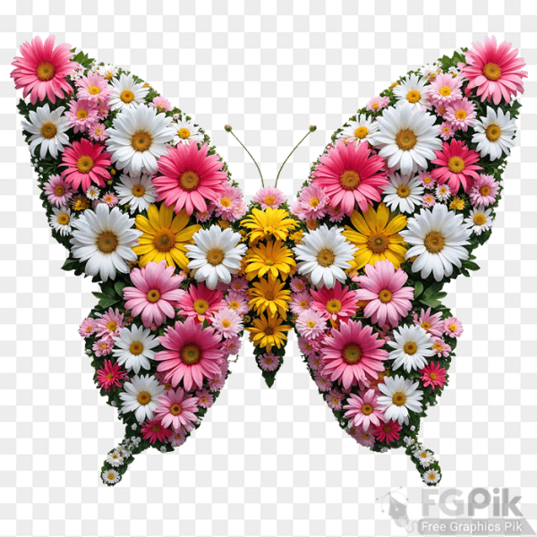 Butterfly with flowers 3